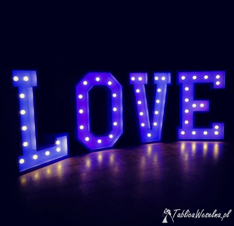 Napis LOVE 3D TANIO 120cm RGB & Classic sesja ślub wesele WYNAJEM