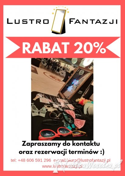 FOTOLUSTRO/FOTOBUDKA- 20% RABATU NA KAŻDĄ OKAZJĘ