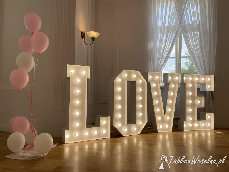 Napis LOVE LED 120CM