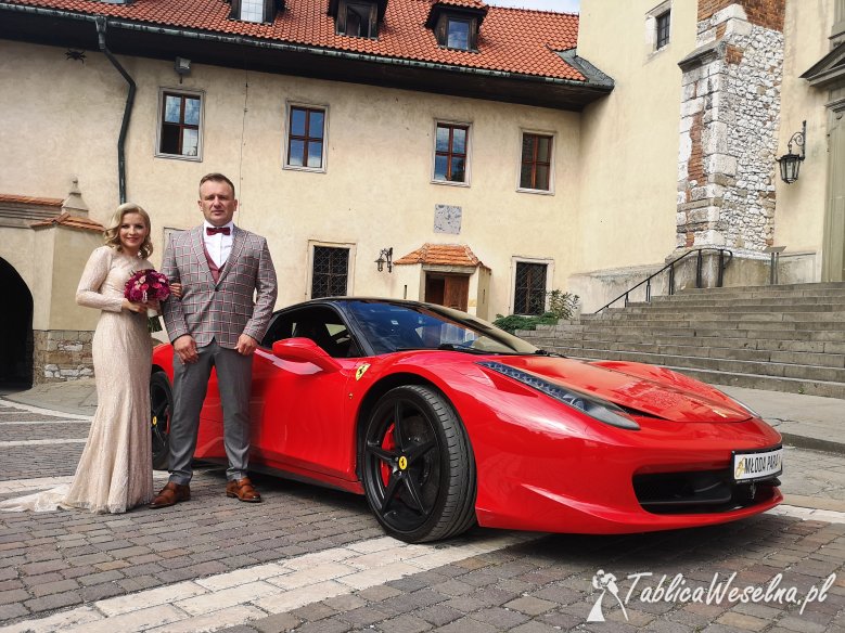 Ferrari 458 do ślubu - 30 super samochodów na wynajem