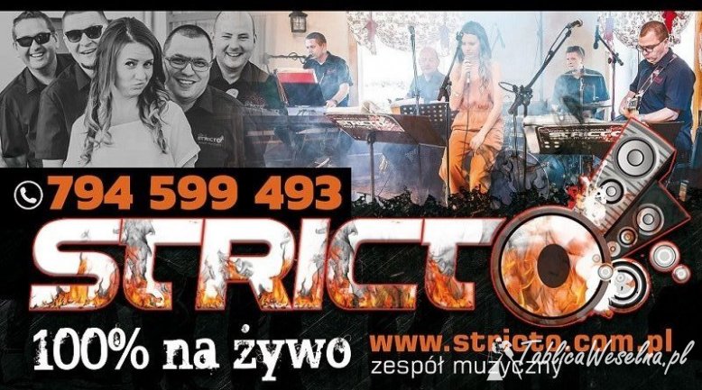 Zespół STRICTO - 100% na ŻYWO !!!
