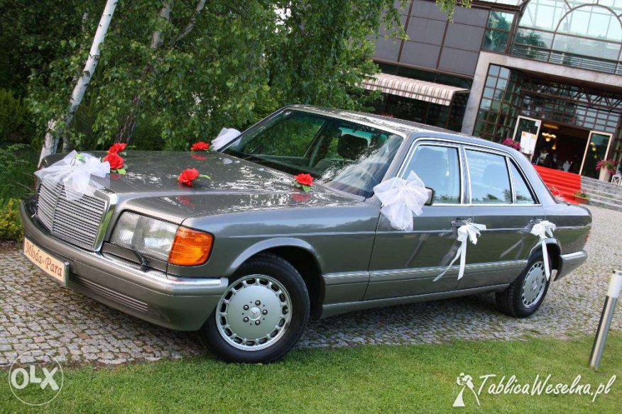 MERCEDES S-Klasa SEL W126 LONG auto limuzyna samochód do ślubu WYNAJEM 