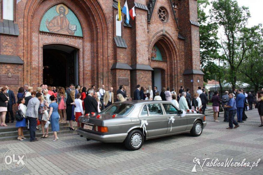 MERCEDES S-Klasa SEL W126 LONG auto limuzyna samochód do ślubu WYNAJEM 