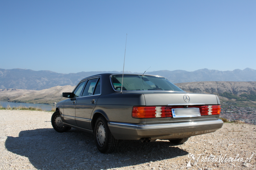 MERCEDES S-Klasa SEL W126 LONG auto limuzyna samochód do ślubu WYNAJEM 