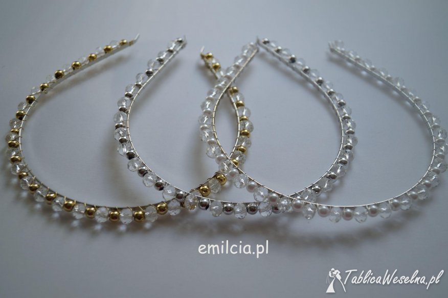 " E-milcia.pl "  Opaska - Tiara - Diadem    UROCZA OZDOBA DO WŁOSÓW 