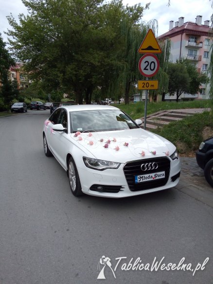 auto do ślubu.audi a6 c7 biała perła.godne zainteresowania