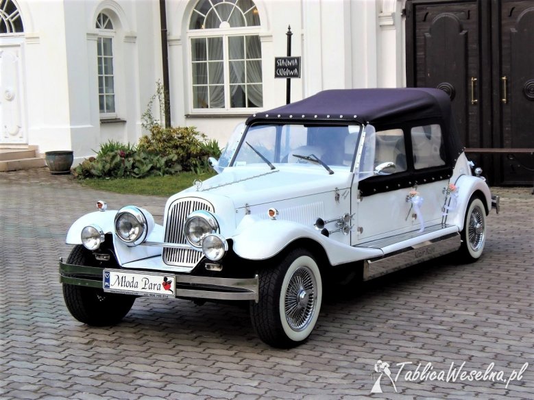 Zabytkowe auto do ślubu Kabriolet RETRO samochody do wynajęcia na wesele Limuzyna Excalibur Nestor Baron