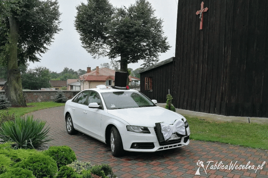 Auto do ślubu Audi A4 B8 białe