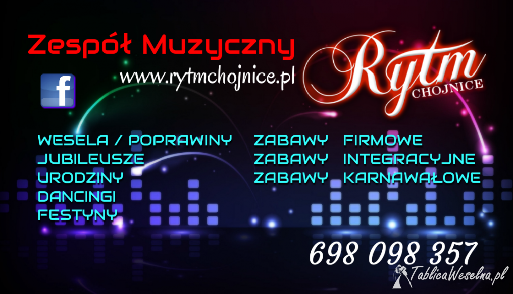 Zespół muzyczny na wesele, zabawę - RYTM Chojnice