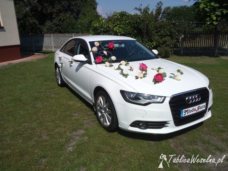 auto do ślubu.audi a6 c7 biała perła.godne zainteresowania