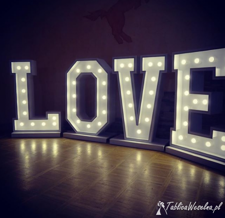 Napis LOVE 3D TANIO 120cm RGB & Classic sesja ślub wesele WYNAJEM