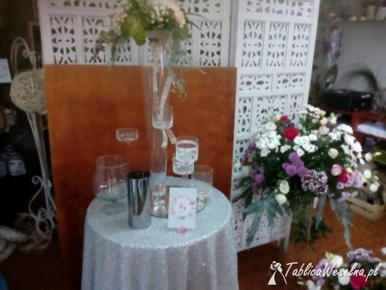 Wypożyczalnia Dekoracji Ślubnych - dodatki weselne, akcesoria ślubne, szkło, pokrowce, szarfy 