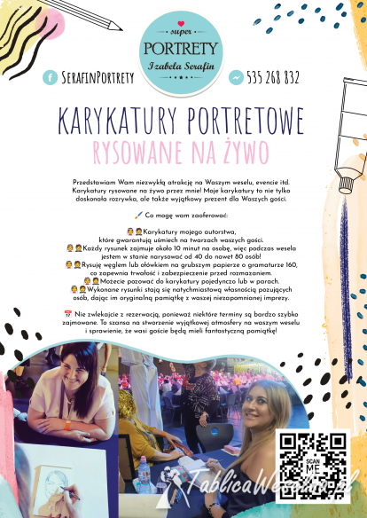 Karykatury Portretowe rysowane na żywo 