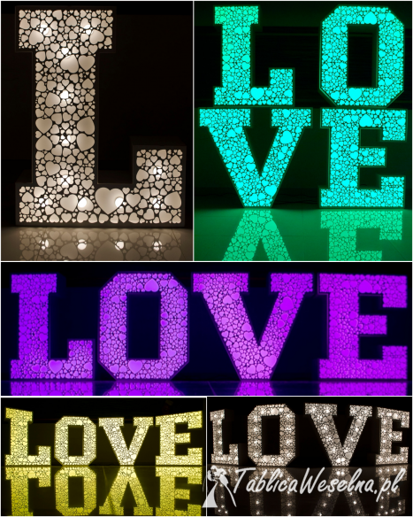 AŻUROWE LOVE led rgb