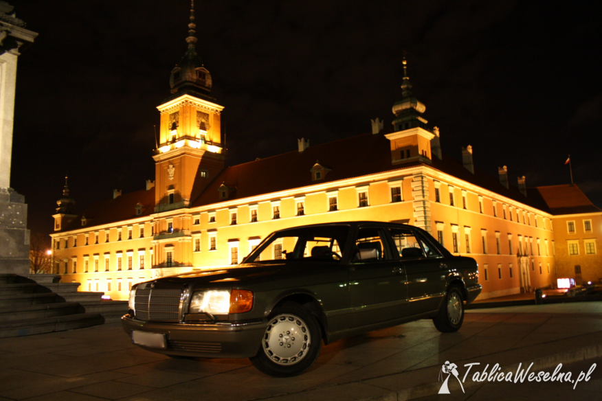 MERCEDES S-Klasa SEL W126 LONG auto limuzyna samochód do ślubu WYNAJEM 